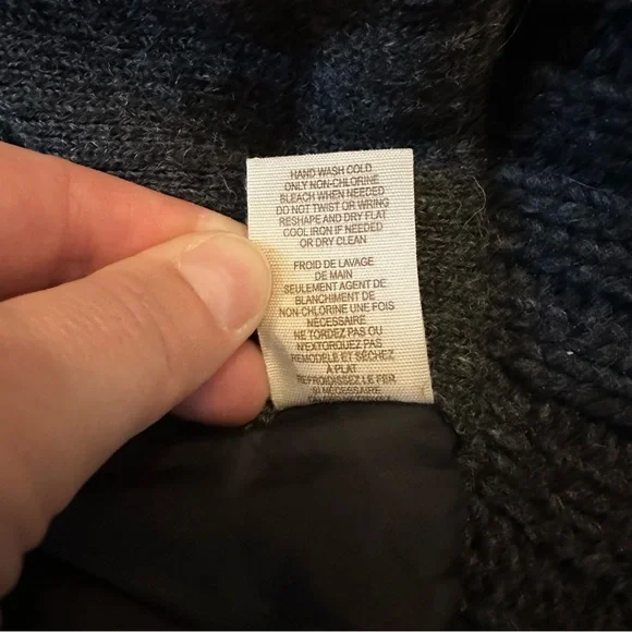 Free people size small wool and sweater puffer vest fair isle detail - Picture 10 of 14